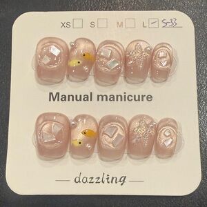 Dazzling Nail Art Set with Pearls tiny fish 🐠 and Gems